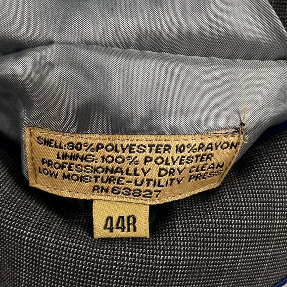 NEW Stacy Adams Gold Label Gray Plaid Suit Blazer Jacket Men's 44 44R Regular - Picture 3 of 10